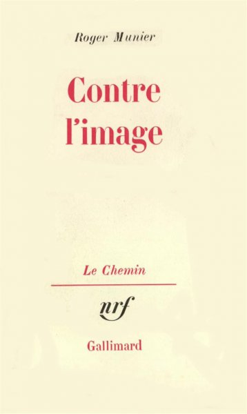 Book cover: Contre l'image