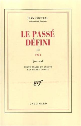 Book cover: Le Passé défini - Tome 3 : 1954 - Journal