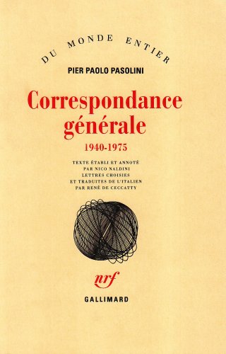Couverture du livre: Correspondance générale (1940-1975)