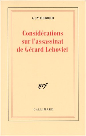 Couverture du livre: Considérations sur l'assassinat de Gérard Lebovici