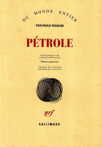 Book cover: Pétrole