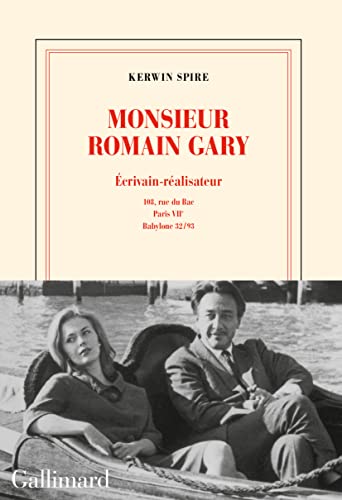 Couverture du livre: Monsieur Romain Gary - Écrivain-réalisateur - 108, rue du Bac - Paris, VIIᵉ - Babylone 32-93