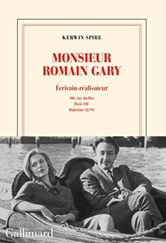 Couverture du livre : Monsieur Romain Gary - Écrivain-réalisateur - 108, rue du Bac - Paris, VIIᵉ - Babylone 32-93