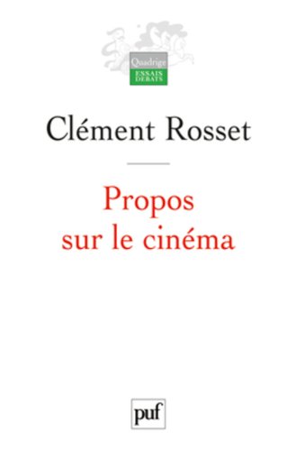 Book cover: Propos sur le cinéma