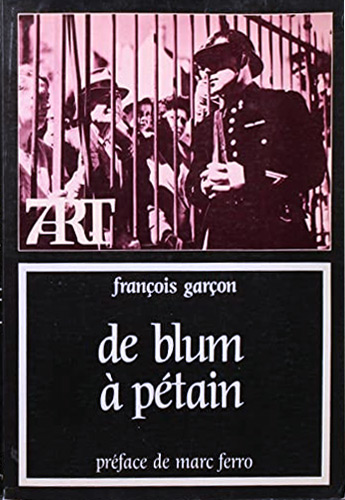 Book cover: De Blum à Pétain - cinéma et société française (1936-1944)