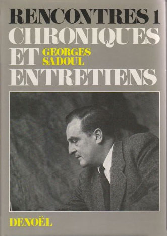 Book cover: Rencontres 1 - Chroniques et entretiens