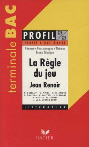 Couverture du livre: La règle du jeu de Jean Renoir - étude filmique