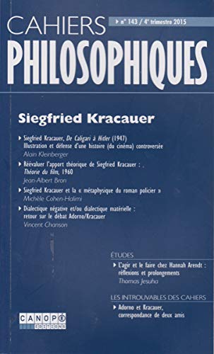 Book cover: Siegfried Kracauer