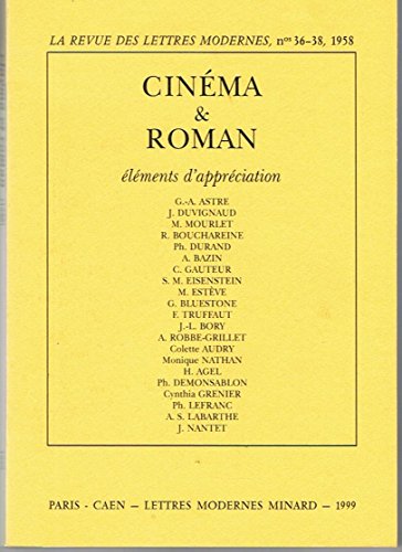 Book cover: Cinéma et roman - éléments d'appréciation
