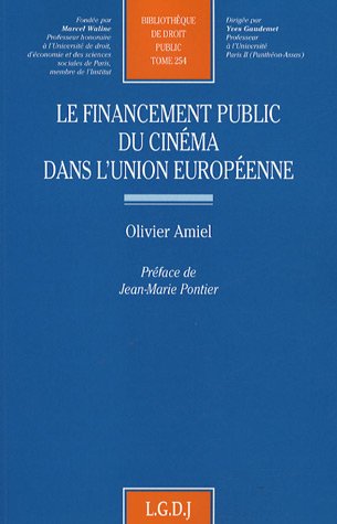 Couverture du livre : Le Financement public du cinéma dans l'Union Européenne