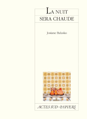 Book cover: La nuit sera chaude