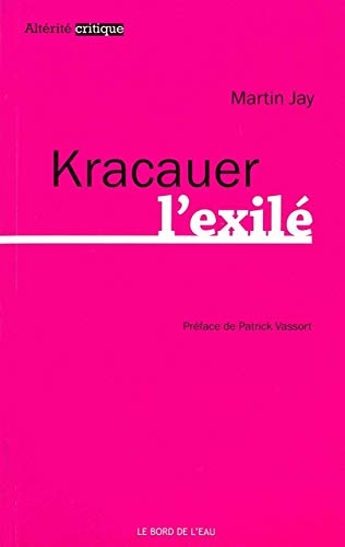 Couverture du livre : Kracauer l'exilé