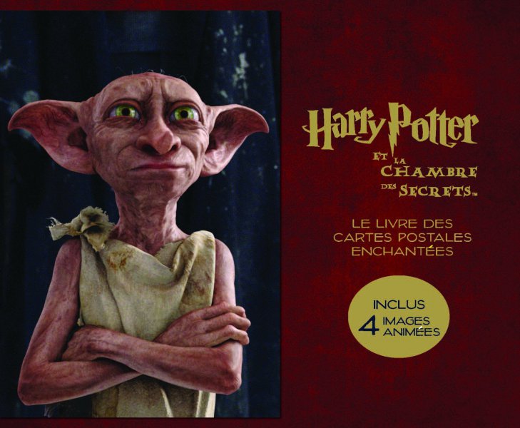 Book cover: Harry Potter et la chambre des secrets - le livre des cartes postales enchantées