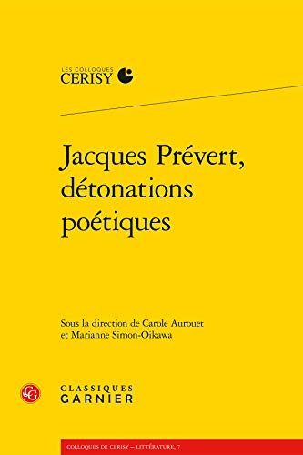 Book cover: Jacques Prévert - détonations poétiques