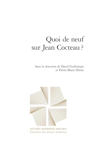 Book cover: Quoi de neuf sur Jean Cocteau ?