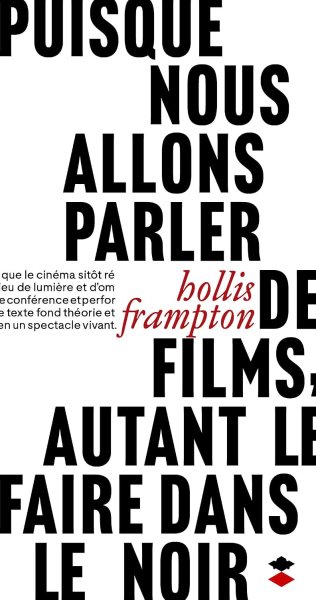 Book cover: Puisque nous allons parler de films, autant le faire dans le noir