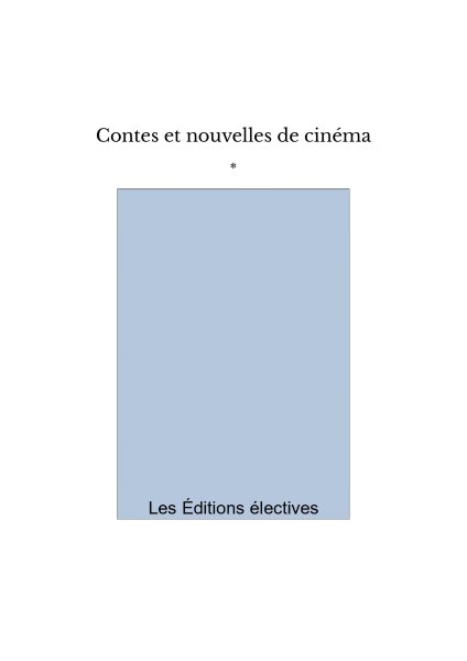 Book cover: Contes et nouvelles de cinéma
