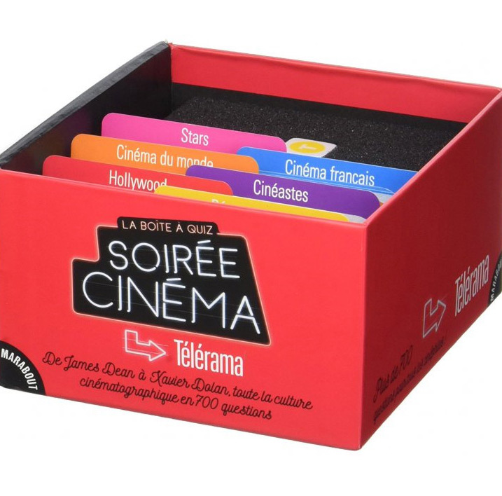 Book cover: La Boîte à quiz soirée cinéma Télérama