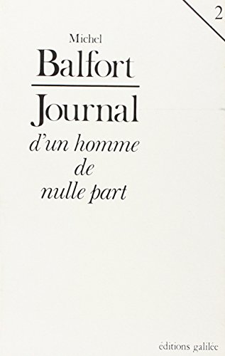 Book cover: Journal d'un homme de nulle part - 2