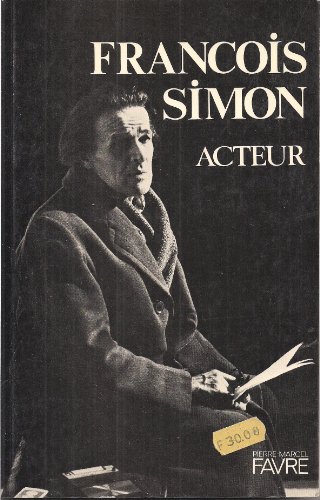 Couverture du livre : François Simon - acteur