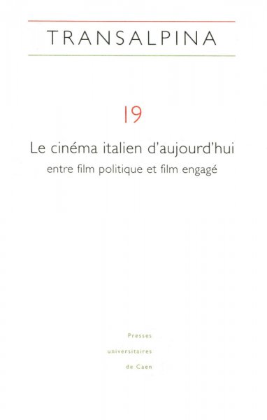 Book cover: Le Cinéma Italien d'aujourd'hui - entre film politique et film engagé
