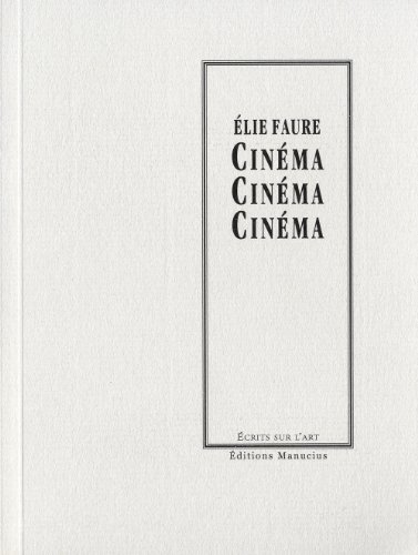Book cover: Cinéma
