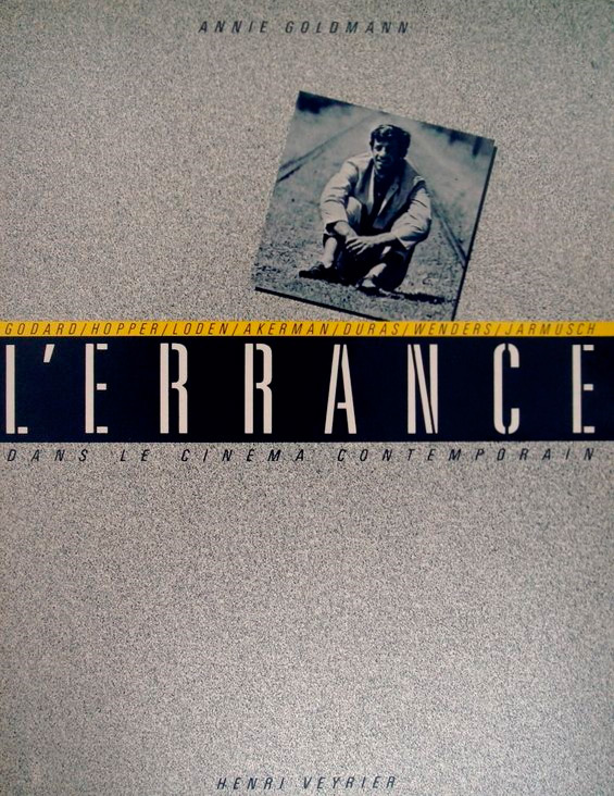 Book cover: L'Errance dans le cinéma contemporain
