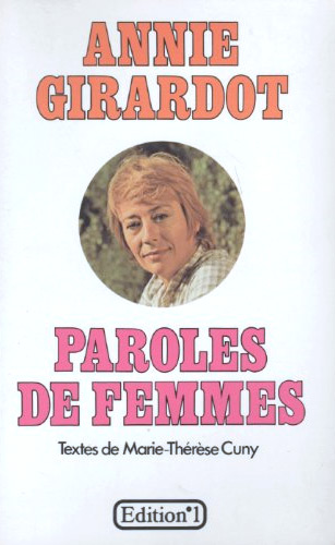 Book cover: Paroles de femmes