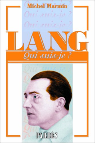 Book cover: Lang - Qui suis-je?