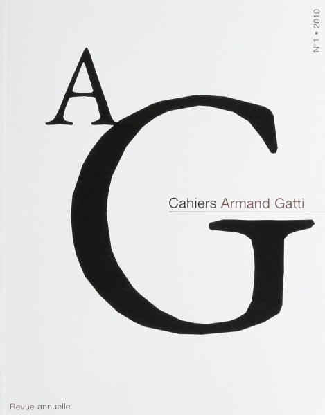 Book cover: Cahiers Armand Gatti
