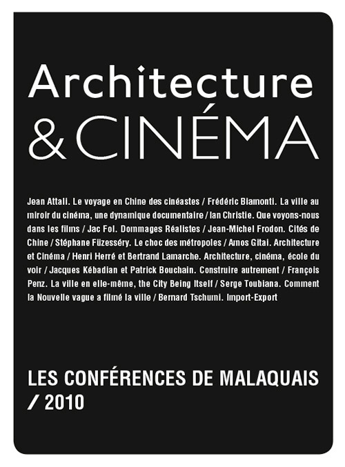 Book cover: Architecture et cinéma