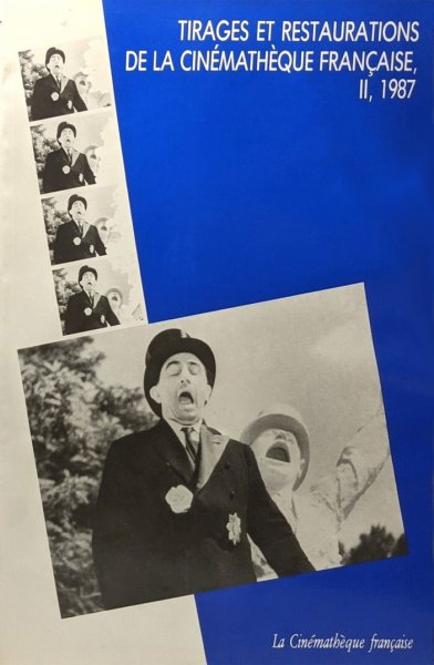 Book cover: Tirages et restaurations de la Cinémathèque française - II, 1987