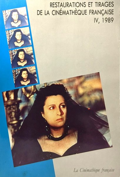 Couverture du livre: Restaurations et tirages de la Cinémathèque française - IV, 1989