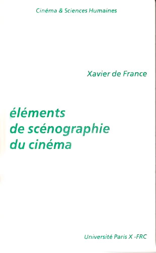 Book cover: Éléments de scénographie du cinéma