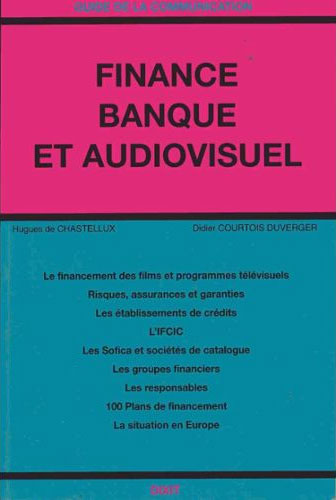 Book cover: Finance, banque et audiovisuel