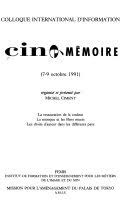 Book cover: Cinémémoire - Colloque international d'information