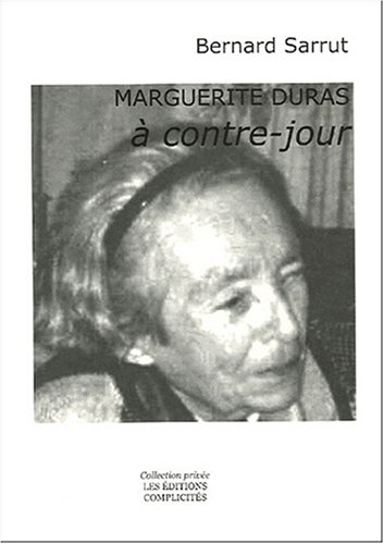 Couverture du livre: Marguerite Duras à contre-jour