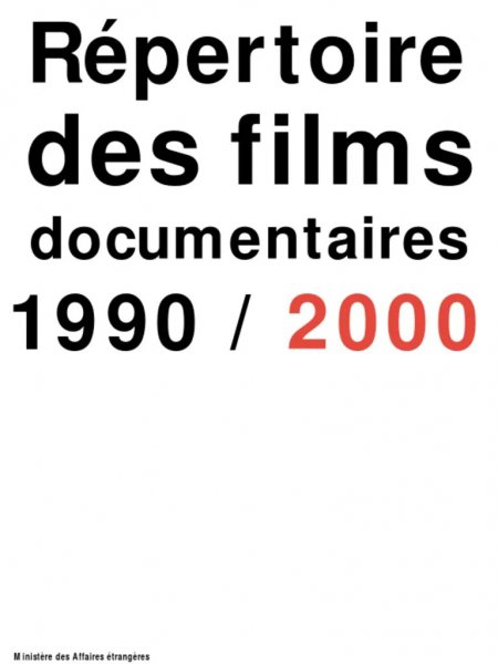 Book cover: Répertoire des films documentaires 1990-2000