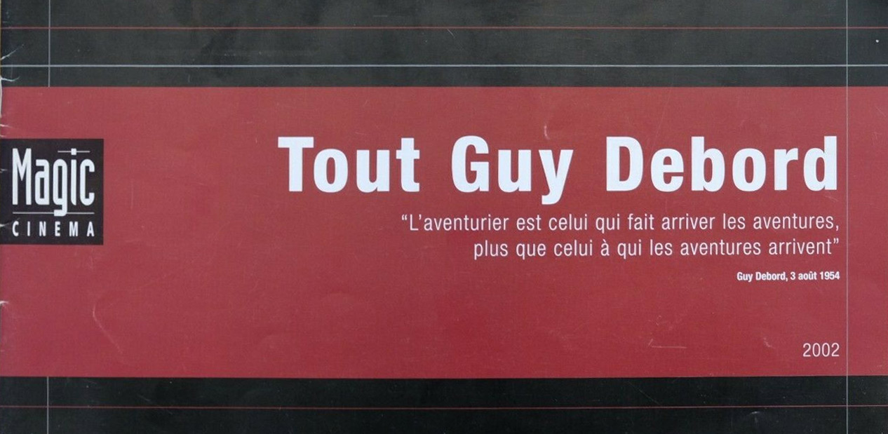 Book cover: Tout Guy Debord