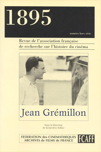 Book cover: Jean Grémillon - Revue 1895 hors-série