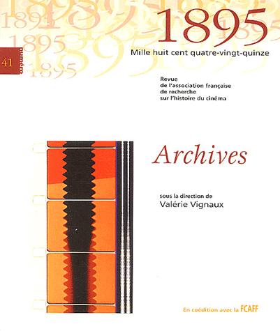 Couverture du livre: Archives - Revue 1895 n°41