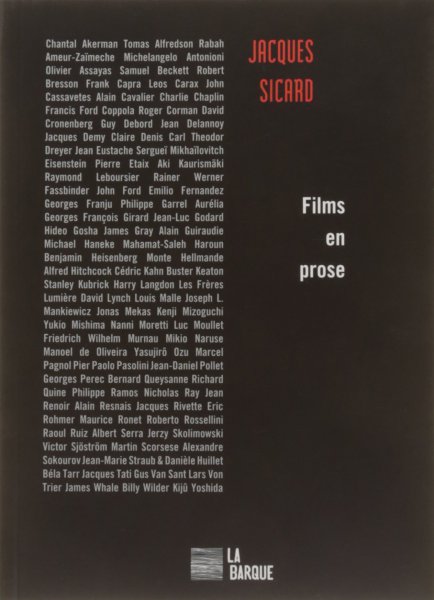 Couverture du livre : Films en prose