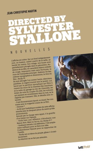 Couverture du livre : Directed by Sylvester Stallone