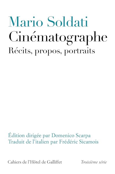 Couverture du livre : Cinématographe - Récits, propos, portraits: