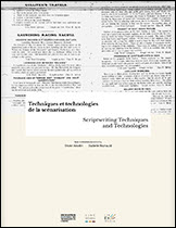 Couverture du livre : Techniques et technologies de la scénarisation