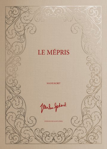 Couverture du livre : Le Mépris - manuscrit