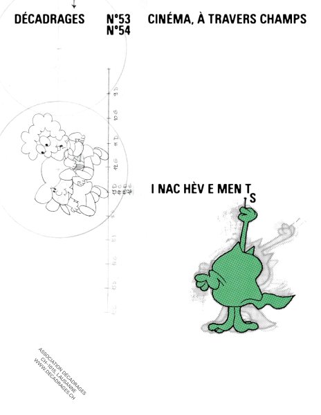 Book cover: Décadrages 53-54 - Inachèvements