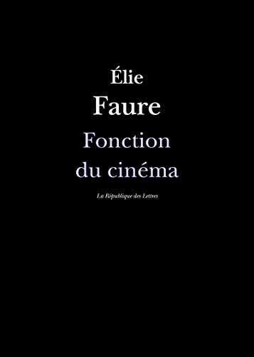 Book cover: Fonction du cinéma