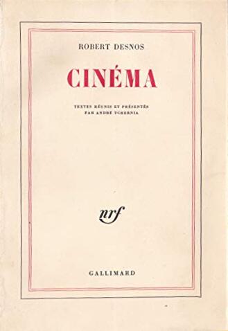 Couverture du livre : Cinéma - textes réunis et présentés par André Tchernia