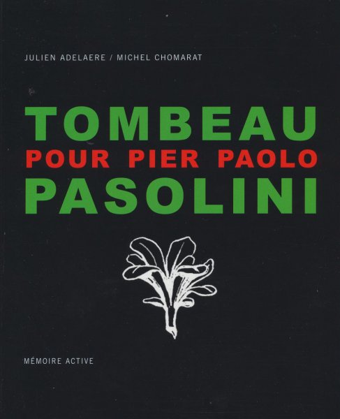 Book cover: Tombeau pour Pier Paolo Pasolini